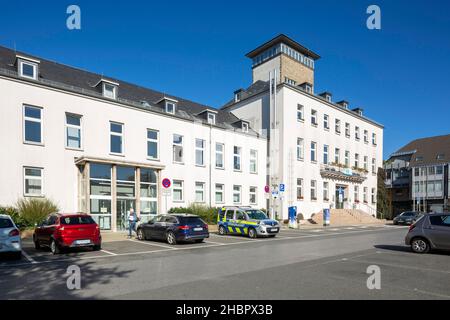 Deutschland, Velbert, Velbert-Mitte, Bergisches Land, Niederbergisches Land, Niederberg, Rheinland, Nordrhein-Westfalen, NRW, Velberter Rathaus, parke Stockfoto