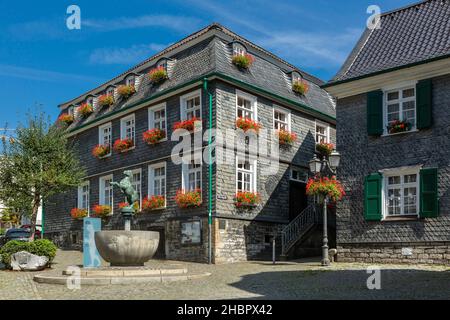 Deutschland, Mettmann, Bergisches Land, Niederbergisches Land, Niederberg, Rheinland, Nordrhein-Westfalen, NRW, Alte Bürgermeisterei, Stadtgeschichts Stockfoto