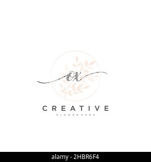 OX Initial Handschrift minimalistische geometrische Logo Vorlage Vektor-Kunst, Logo für Business-Schönheit, Mode und andere Kunst Stock Vektor