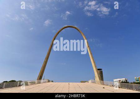 Teil der internationalen Messe Rachid Karami des renommierten brasilianischen Architekten Oscar Niemeyer (1907-2012), Tripolis (Tralous), Nordlibanon. Stockfoto