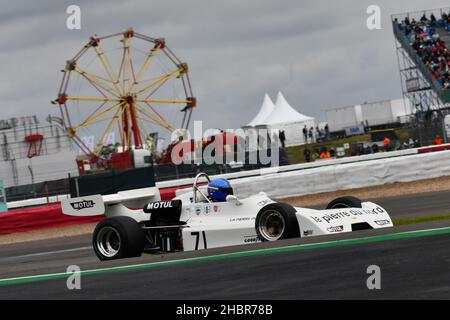 Chris Willie, Chevron B29, HSCC Historic Formula 2, einschließlich entsprechend technisch konformer Formel B und Formel Atlantic, die zwischen b fuhr Stockfoto