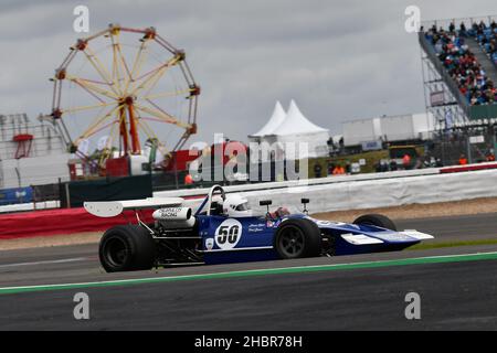 Paul Bason, März 712, HSCC Historic Formula 2, einschließlich entsprechend technisch konformer Formel B und Formel Atlantic, die zwischen Betwe fuhr Stockfoto