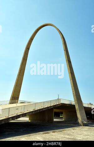 Teil der internationalen Messe Rachid Karami des renommierten brasilianischen Architekten Oscar Niemeyer (1907-2012), Tripolis (Tralous), Nordlibanon. Stockfoto