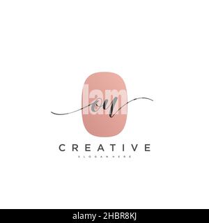 OU erste Handschrift minimalistischen geometrischen Logo Vorlage Vektor-Kunst, Logo für Business-Schönheit, Mode und andere Kunst Stock Vektor