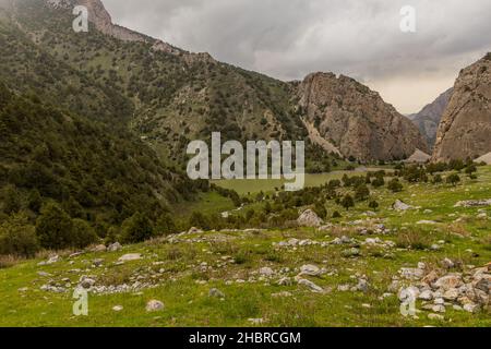 Wilde Landschaft des Fann-Gebirges, Tadschikistan Stockfoto