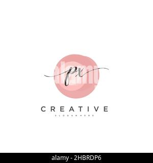 PX anfängliche Handschrift minimalistisches geometrisches Logo Vorlage Vektor-Kunst, Logo für Business-Schönheit, Mode und andere Kunst Stock Vektor