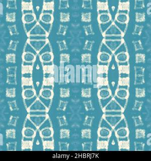 Aquarellmosaik. Abstraktes geometrisches ethnisches Ornament. Stockfoto