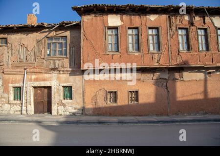 Ankara, Türkei - 05-11-2016:Blick auf das alte Dorfhaus im Bezirk Nallihan Stockfoto