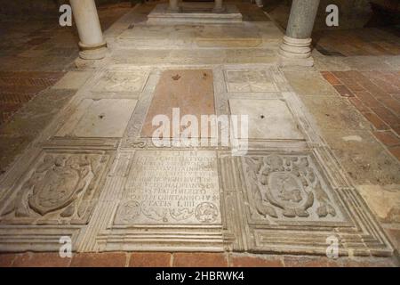 Kathedrale Santa Maria Assunta, Innenraum, Krypta, Detail, Rieti, Latium, Italien, Europa Stockfoto