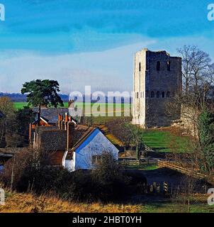 St. Leonards Tower, West Malling, Kent. VEREINIGTES KÖNIGREICH Stockfoto