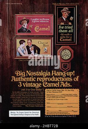 November 1973 Ausgabe 'Playboy' Magazine Werbung, USA Stockfoto