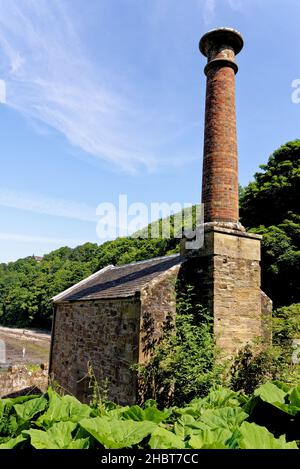 The Gas House - Culzean Castle - Ayrshire Schottland. Frühe Gasmaschine im Retorthaus an der Westküste Schottlands - 22nd. Juli 2021 Stockfoto