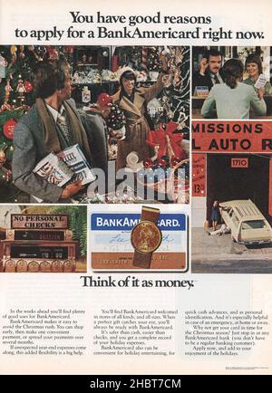 November 1973 Ausgabe 'Playboy' Magazine Werbung, USA Stockfoto