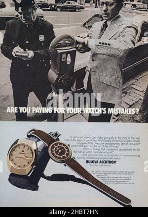 November 1973 Ausgabe 'Playboy' Magazine Werbung, USA Stockfoto