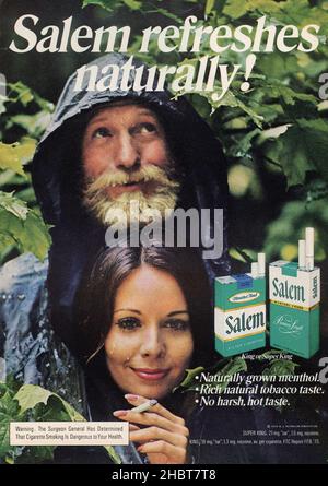 November 1973 Ausgabe 'Playboy' Magazine Werbung, USA Stockfoto