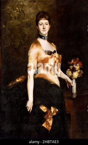 Edith, Lady Playfair - Edith Russell - 1884 - Öl auf Leinwand 152 x 98,4 cm - Sargent John Singer Stockfoto