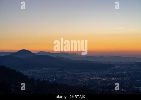 Blick vom Vulkan Florian Stockfoto