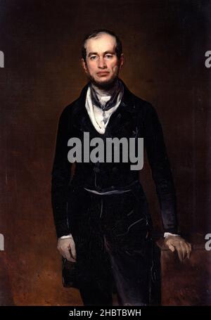 Ferdinand von Rayski - Porträt des Kämmerers Graf Julius Zech-Burkersroda Stockfoto
