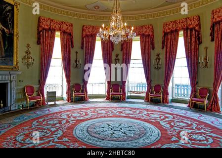 Ballsaal im Culzean Castle - Maybole, Carrick an der schottischen Küste von Ayrshire - Vereinigtes Königreich 22nd. Juli 2021 Stockfoto