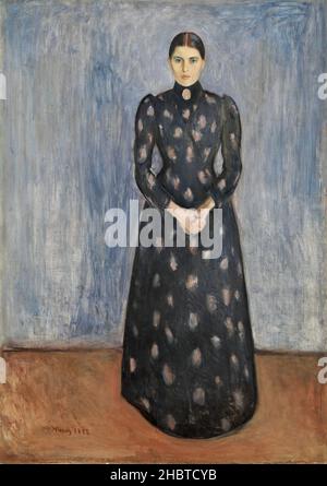 Inger in Schwarz und Violett - 1892 - Öl auf Leinwand 122,5 x 172,5 cm - Munch Edvard Stockfoto