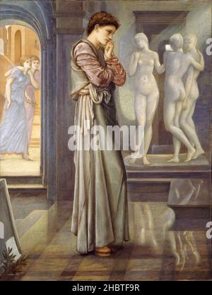 Edward Burne-Jones - Pygmalion und die Bild - das Herz begehrt Stockfoto