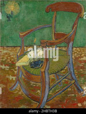 Gauguin's Chair - 1888 - Öl auf Leinwand 90,5 x 72,7 cm - Van Gogh Vincent Stockfoto