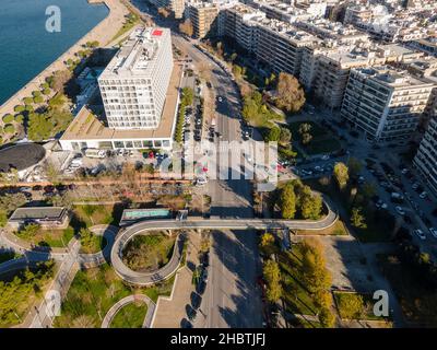 Luftaufnahme des Macedonia Palace Hotel in Thessaloniki, Griechenland Stockfoto