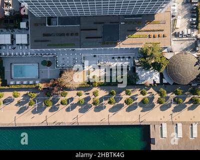 Luftaufnahme des Macedonia Palace Hotel in Thessaloniki, Griechenland Stockfoto