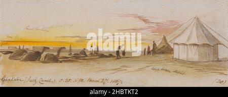 Edward Lear - Gantara (Suezkanal), 5 bis 25 Uhr, 27. März 1867 (20) Stockfoto