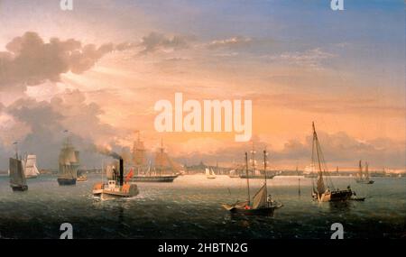 Fitz Henry Lane - Boston Harbor Stockfoto