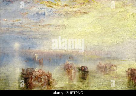 Annäherung an Venedig - 1844 - Öl auf Leinwand 62 x 94 cm - Turner Joseph Mallord William Stockfoto