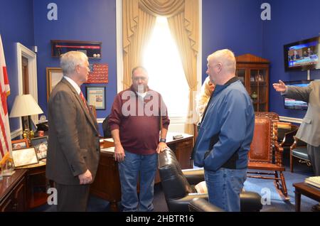 Kongressabgeordneter Mo Brooks zu Besuch bei den Gästen der Einweihung ca. 19. Januar 2017 Stockfoto