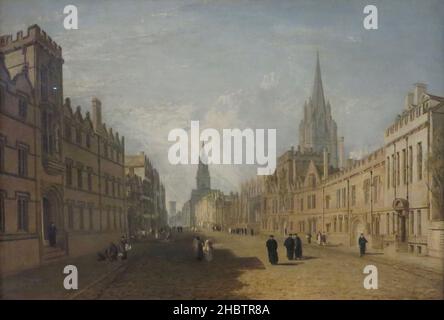 High Street, Oxford - 1810 - Öl auf Leinwand 68,5 x 100,3 cm - Turner Joseph Mallord William Stockfoto