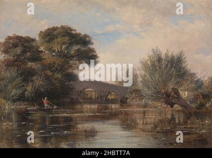 Edward William Cooke - godstow Brücke in der Nähe von Oxford Stockfoto