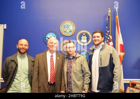 Kongressabgeordneter Mo Brooks zu Besuch bei den Gästen der Einweihung ca. 19. Januar 2017 Stockfoto