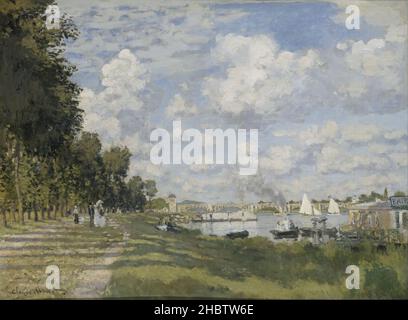 Le Bassin d'Argenteuil - 1872 - Öl auf Leinwand 60 x 81 cm - mo04Monet Claude Stockfoto