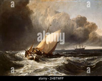 Holländische Boote in einer Gale - 'The Bridgewater Sea Piece' - 1801 - Öl auf Leinwand 162,5 x 221 cm - Turner Joseph Mallord William Stockfoto