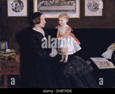 John Everett Millais - Frau James Wyatt Jr und sie Tochter Sarah Stockfoto