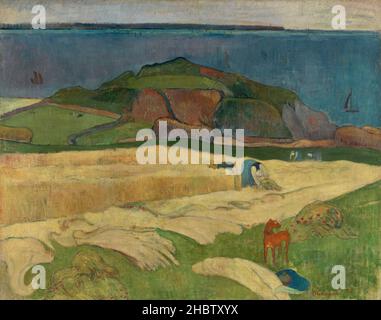 Ernte, Le Pouldu - 1890 - Öl auf Leinwand 73 x 92,1 cm - Gauguin Paul Stockfoto