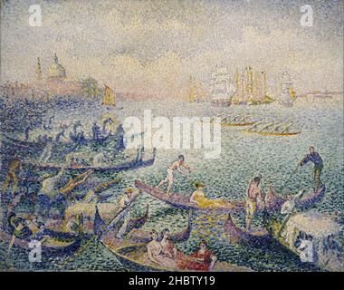 Henri Edmond Cross - Regatta in Venedig Stockfoto