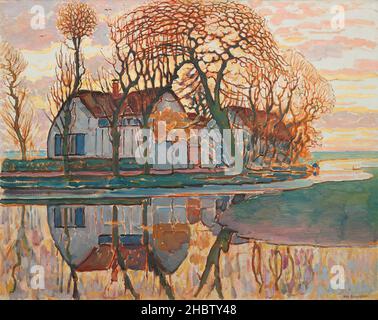 Bauernhof in der Nähe von Duivendrecht - 1911 21 - Öl auf Leinwand 86,3 x 107,9 cm - Mondrian Piet Stockfoto