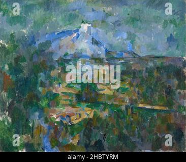 Le Mont Sainte-Victoire vu des Lauves - 1904 06 - Öl auf Leinwand 59,9 x 72,2 cm - Cézanne Paul Stockfoto