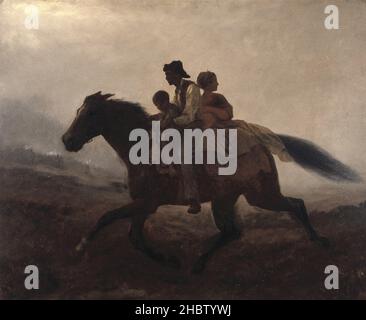 Eastman Johnson - eine Fahrt für Freiheit - Der Flüchtlingsklaven Stockfoto