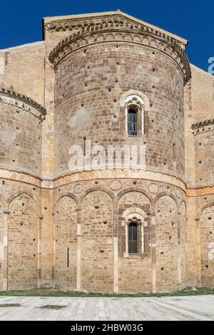 Abtei von San Giovanni in Venere, Apsis, Fossacesia, Abruzzen, Italien, Europa Stockfoto