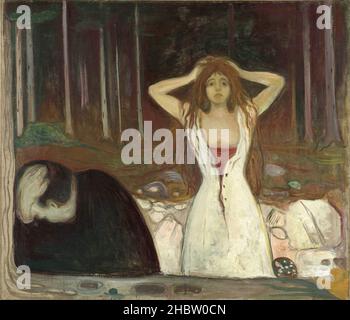 Asche - 1895 - Öl auf Leinwand 141 x 120,5 cm - Munch Edvard Stockfoto