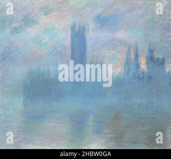 Houses of Parliament, London - 1900 01 - Öl auf Leinwand 81,2 × 92,8 cm - mo06Monet Claude Stockfoto