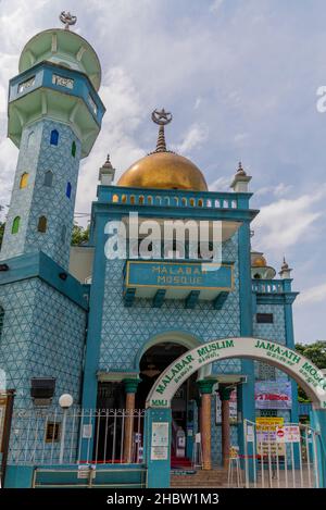 Masjid Malabar (Malabar muslimische Jama-Ath-Moschee) Golden Dome Moschee, Kampong Glam Bezirk, Singapur Stockfoto