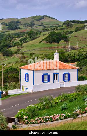 Santa Barbara Gemeinde. Santa Maria Insel, Azoren. Portugal Stockfoto