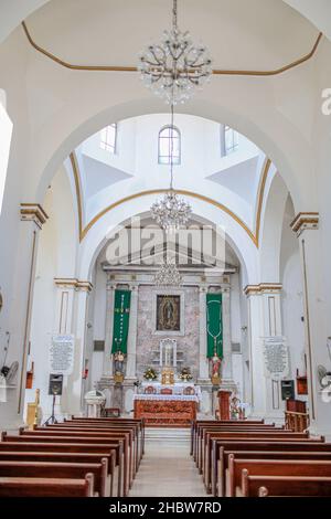 Der Tempel oder die Pfarrei unserer Lieben Frau von Guadalupe ist das größte katholische Gebäude in der Stadt Altar, Sonora im Norden von Sonora, Mexiko. Katholische Kirche. © (© Foto: LuisGutierrez / NortePhoto.com) © El templo o parroquia de Nuestra Señora de Guadalupe es el Mayor edificio Católico de la Villa de Altar, Sonora ubicado en el norte de Sonora, México. Iglesia Católica.© (© Foto: LuisGutierrez/NortePhoto.com) © Stockfoto