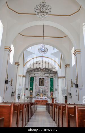 Der Tempel oder die Pfarrei unserer Lieben Frau von Guadalupe ist das größte katholische Gebäude in der Stadt Altar, Sonora im Norden von Sonora, Mexiko. Katholische Kirche. © (© Foto: LuisGutierrez / NortePhoto.com) © El templo o parroquia de Nuestra Señora de Guadalupe es el Mayor edificio Católico de la Villa de Altar, Sonora ubicado en el norte de Sonora, México. Iglesia Católica.© (© Foto: LuisGutierrez/NortePhoto.com) © Stockfoto